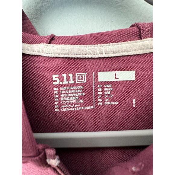 NWT 5.11 Tactical Women's Selma Full Zip Hoodie in Burgundy women’s size Large - Picture 2 of 7